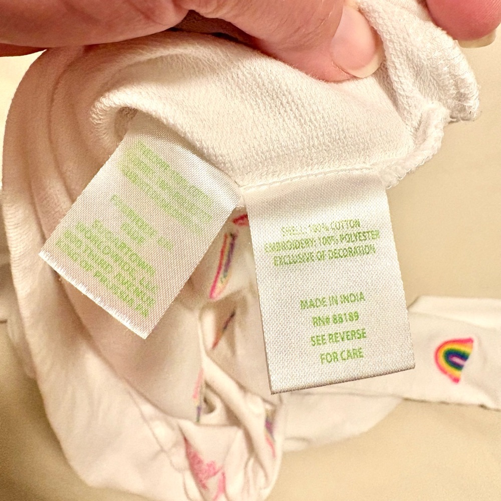 Lily Pulitzer Sheridan Rainbow Sweatshirt 100% Cotton size XXS - Picture 7 of 7